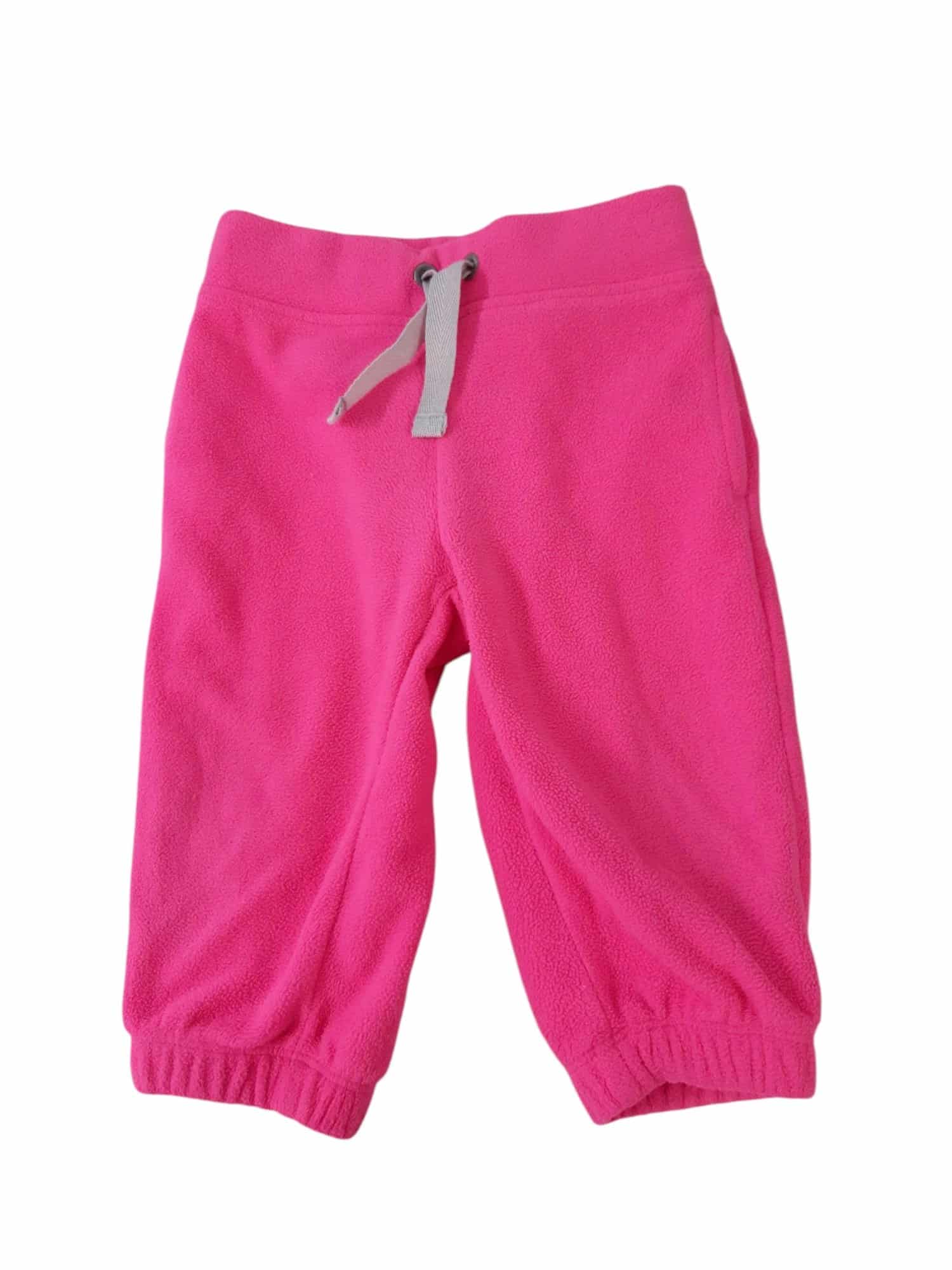 PANTALON POLAR FUXIA PIOLAS BLANCAS 12M