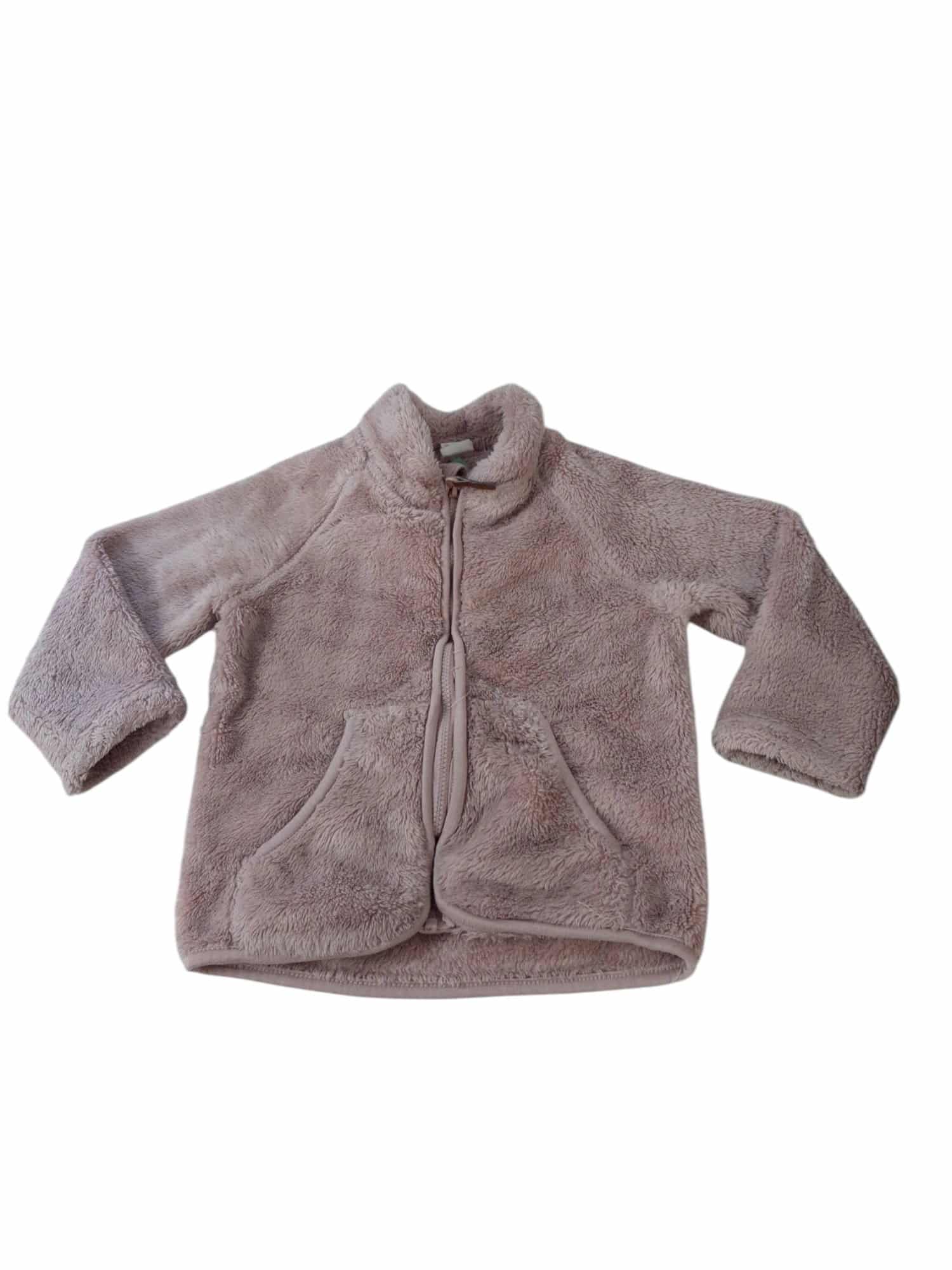 CAMPERA PELUDITO ROSADO H&M T12/18M