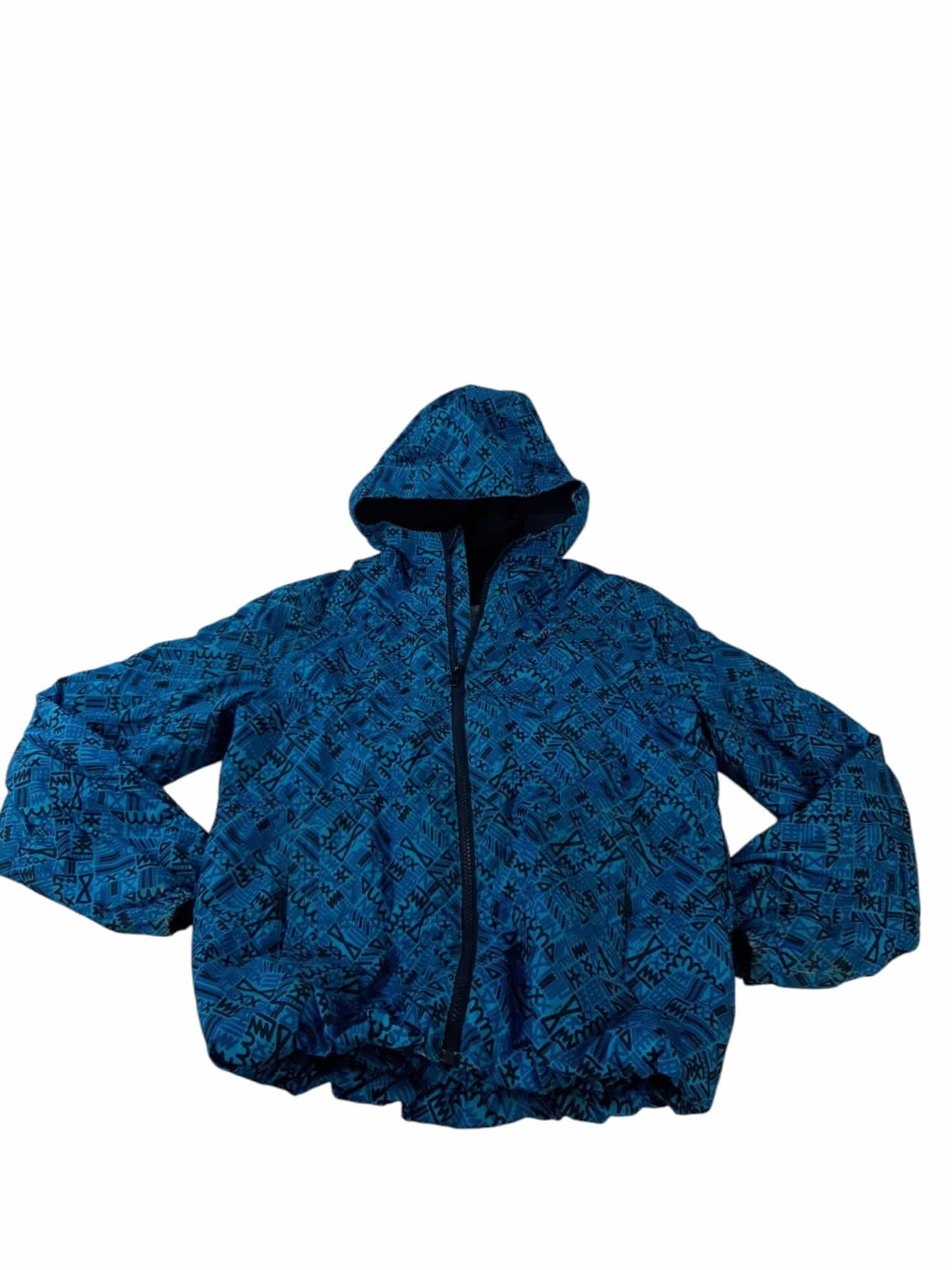 CAMPERA AZUL AZUL CELESTE NEGRO CAPUCHA INT POLAR QUECHUA T12 AP