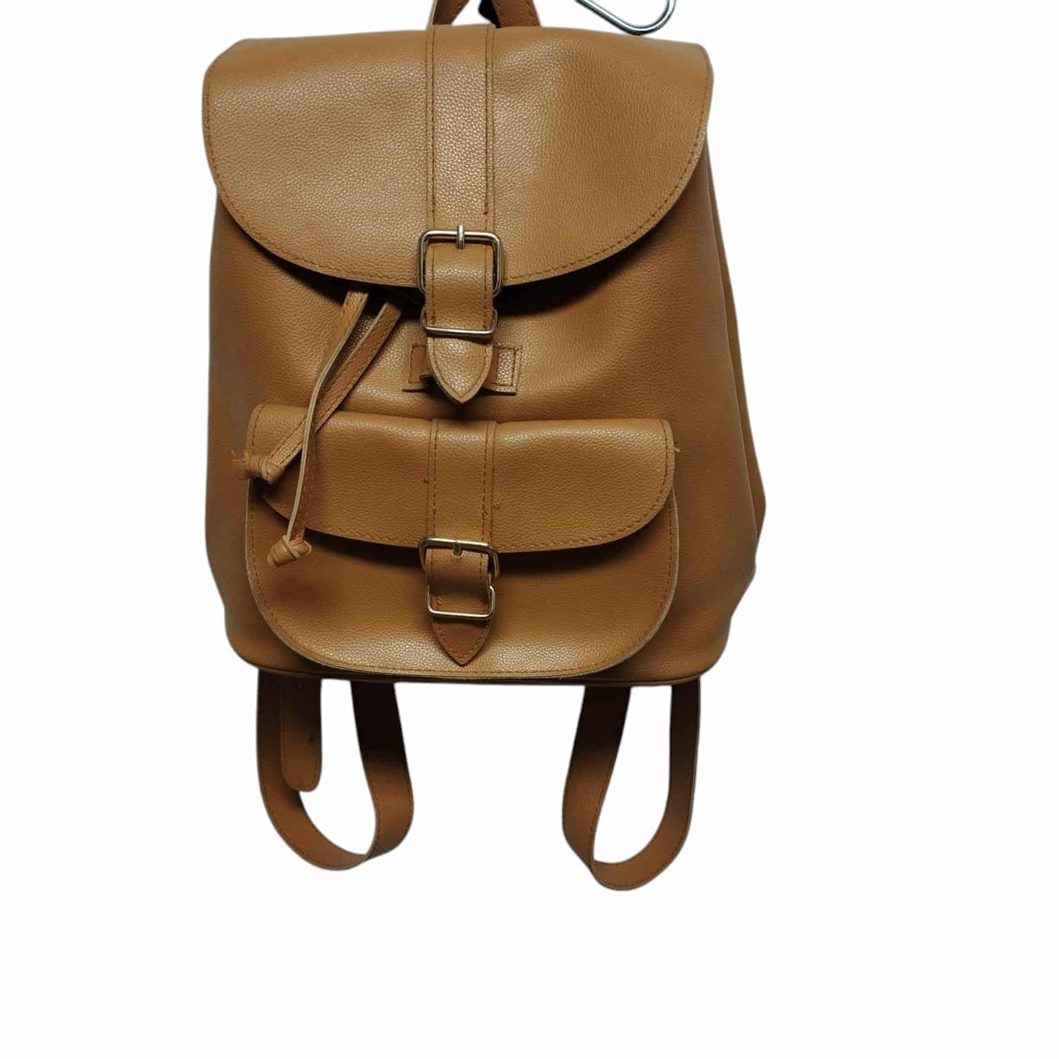 MOCHILA CUERINA BEIGE FOREVER 21 MCH
