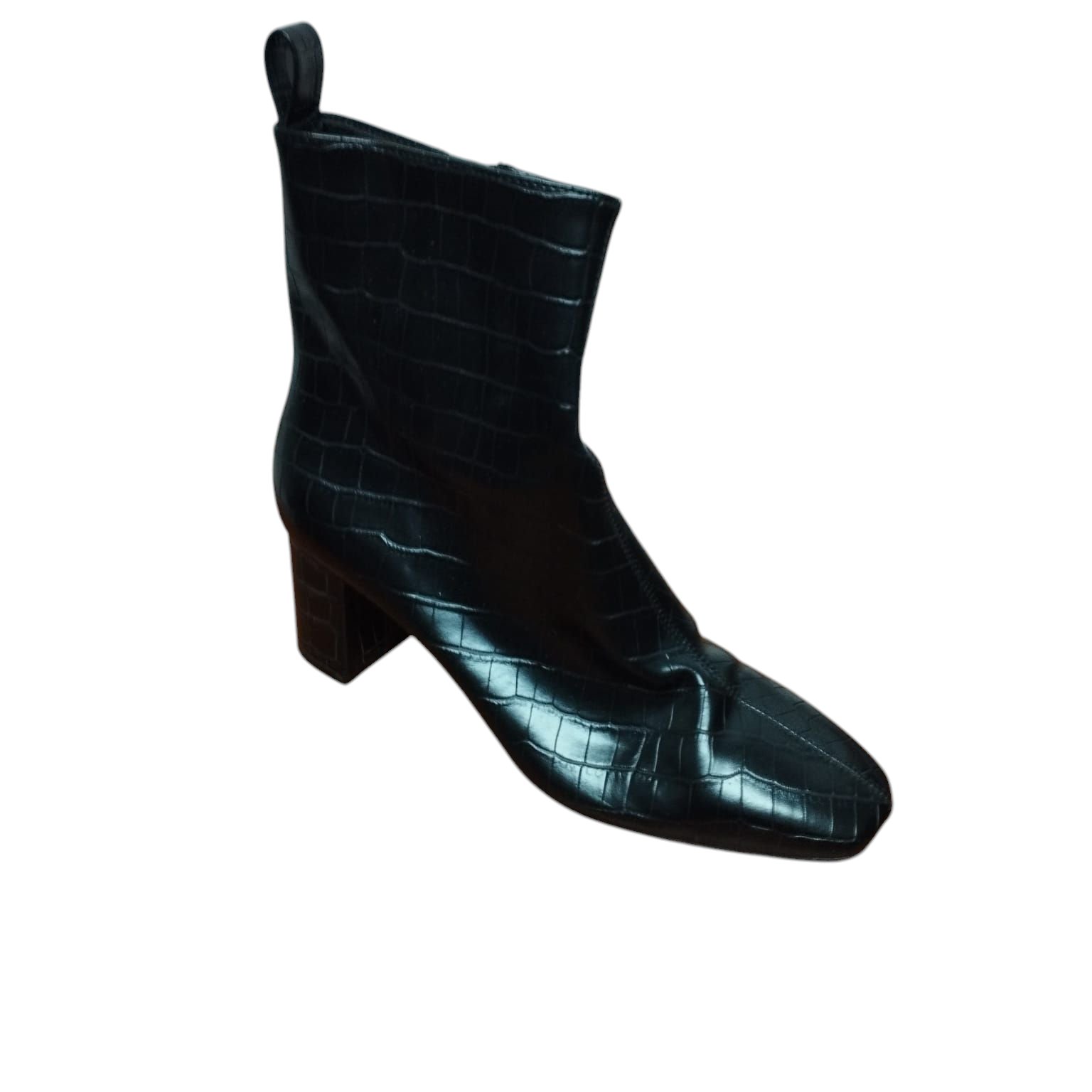 BOTA CORTA NEGRA CROCO H&M T 39