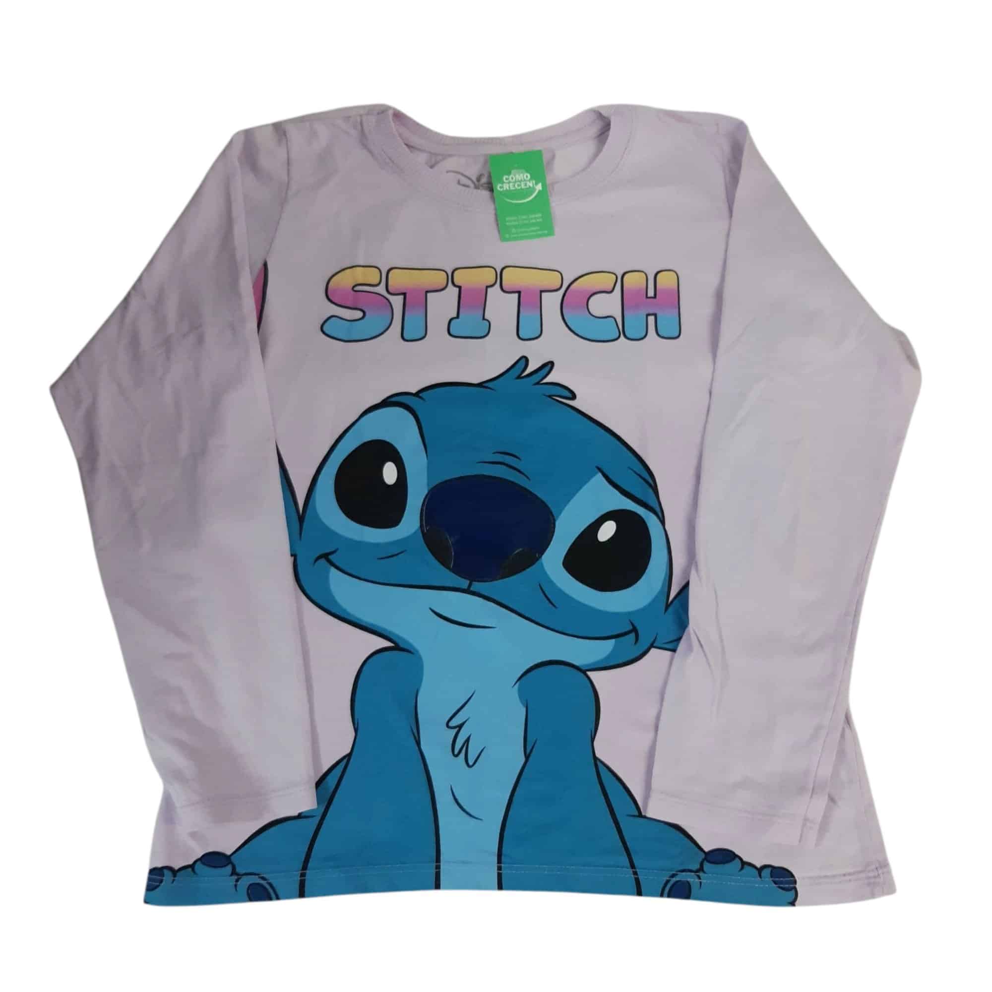 REMERA LILA STITCH DISNEY T9/10
