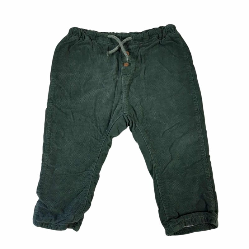 PANTALON PANA VERDE FORRADO H&M T9/12M
