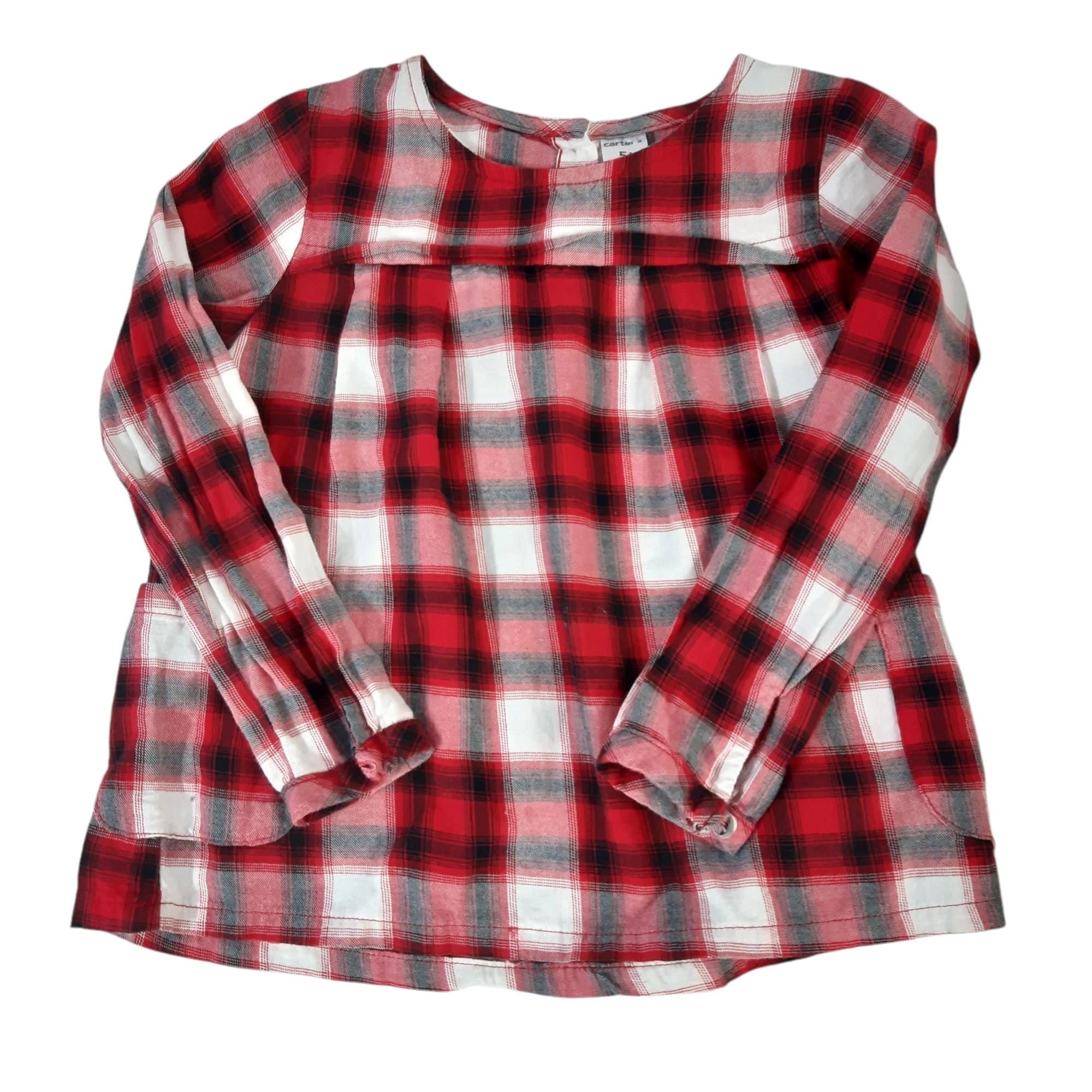 BLUSA VILLELA CUADRILLE ROJO BLANCO NEGRO CARTERS T5