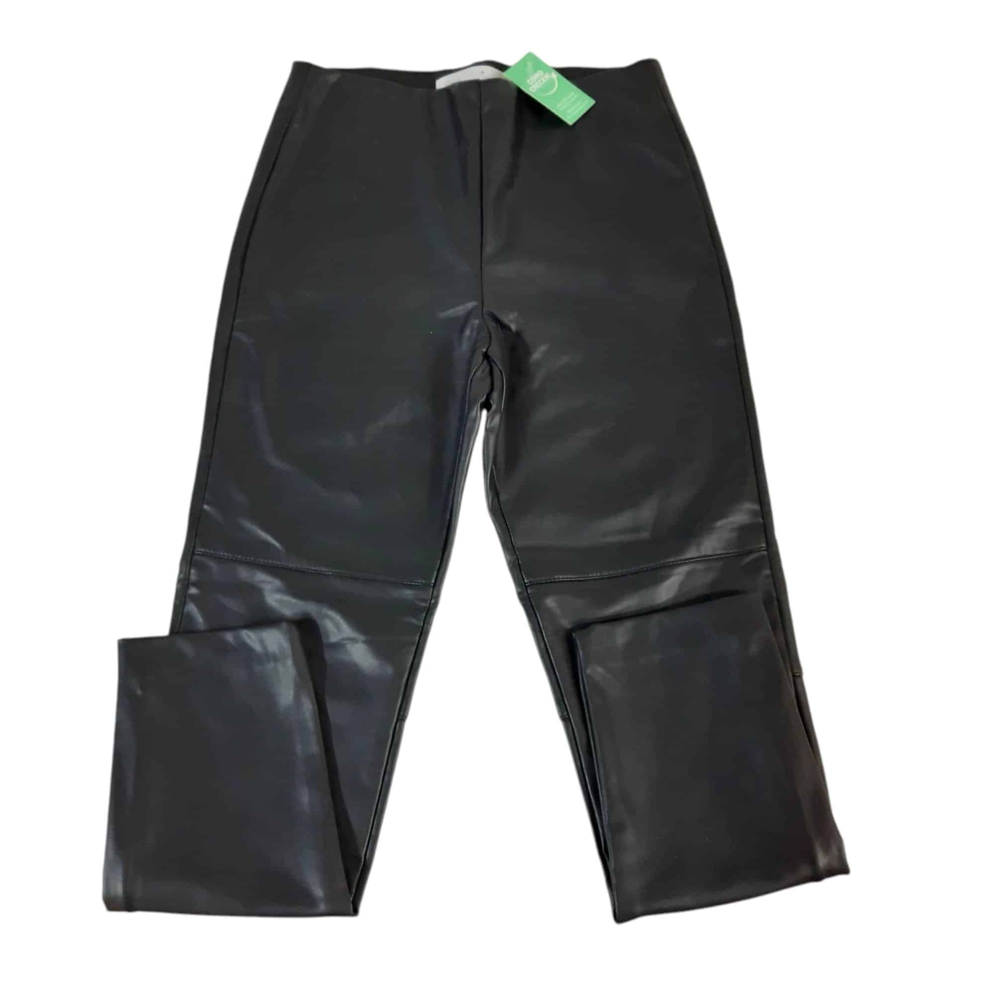 CALZA CUERINA NEGRA ZARA T9