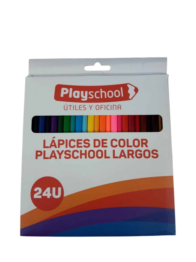 LAPICES DE COLORES X24 PLAYSCHOOL