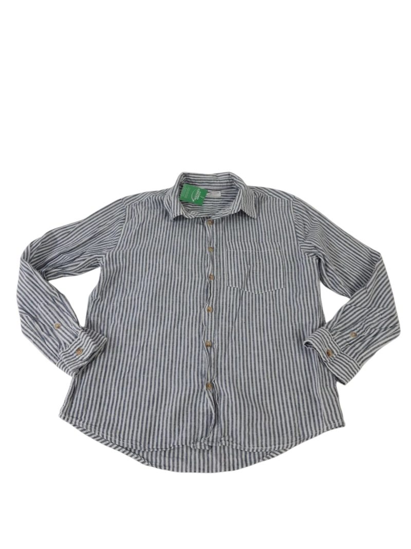 CAMISA RAY AZUL BLANCO ZARA T10