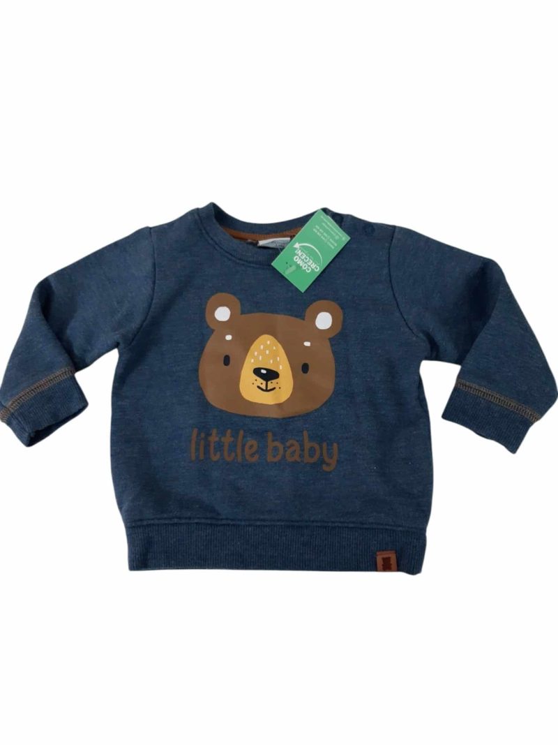 BUZO ALG AZUL CARA OSO MARRON TEDDY T6/9M GT