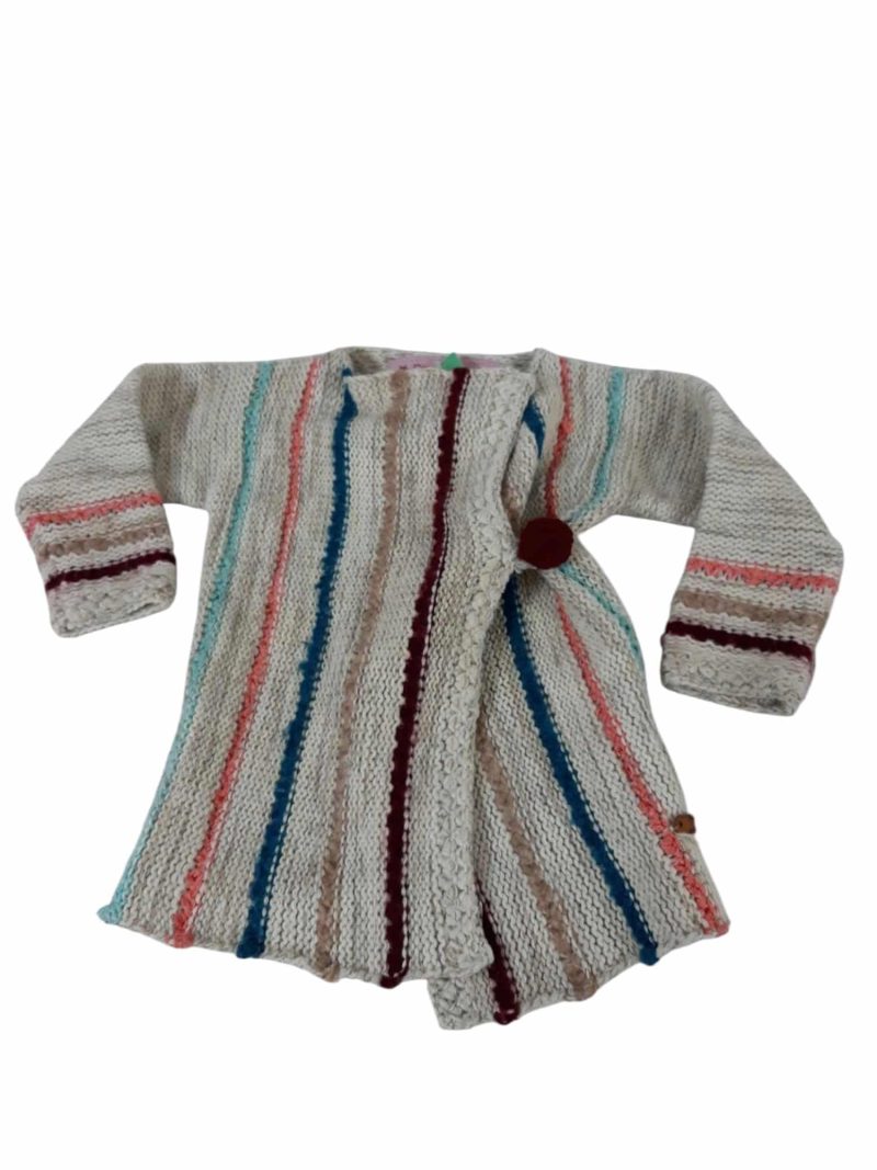 SACO LANA BEIGE RAYAS DE COLORES DON GATO T3 FR