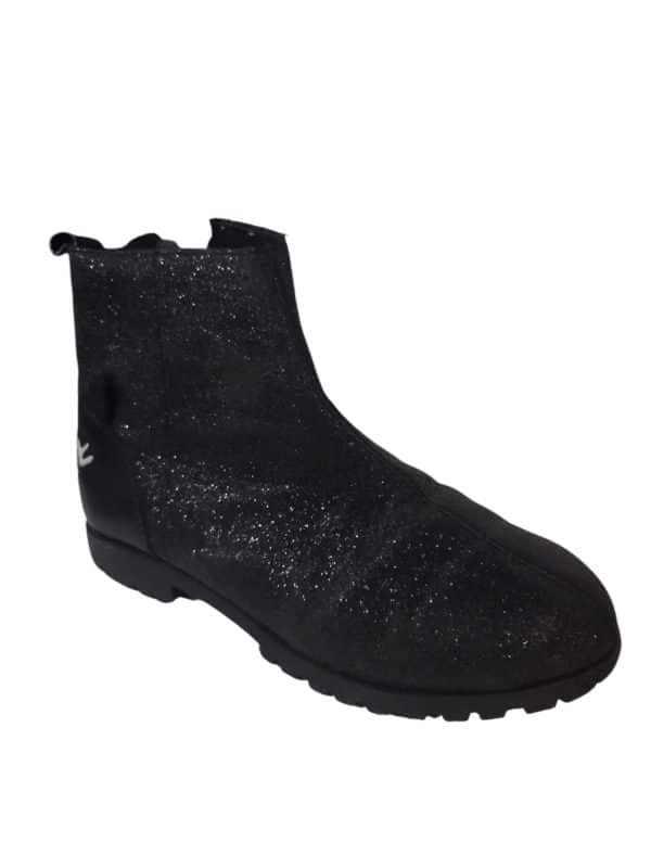 BOTAS BAJAS NEGRAS BRILLOS GATITA POIM T29 GT
