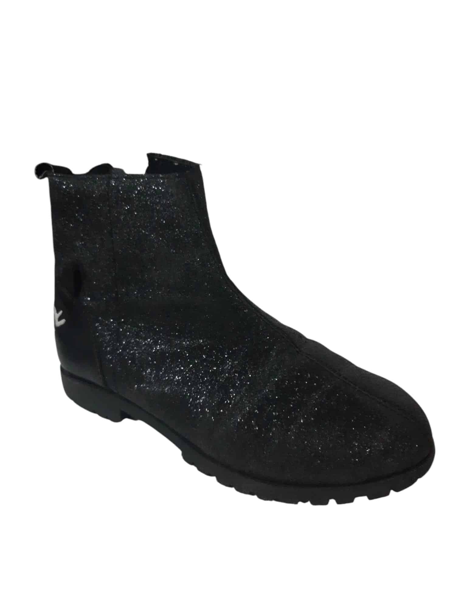 BOTAS BAJAS NEGRAS BRILLOS GATITA POIM T29 GT
