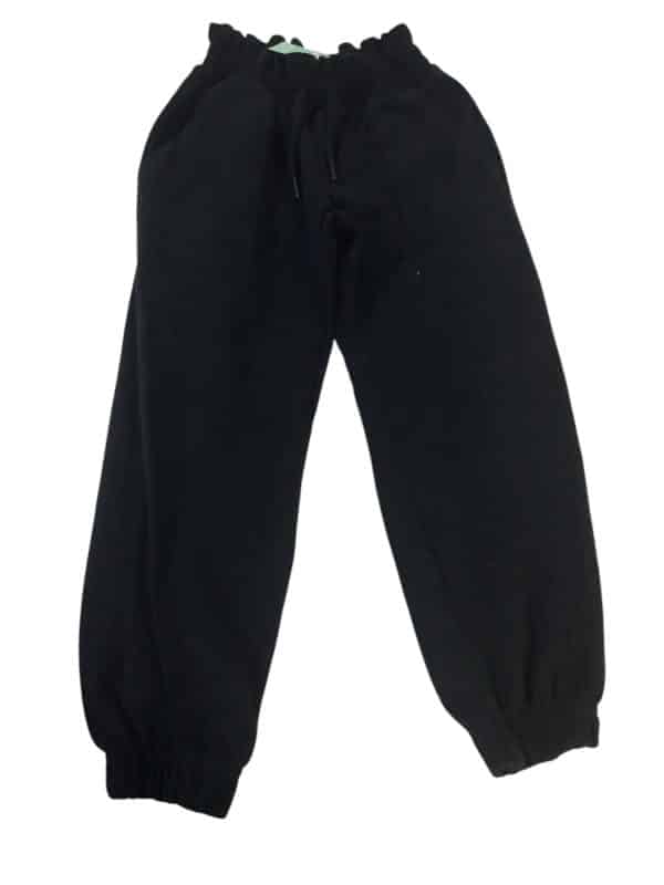 PANTALON DEP NEGRO FRUNCE PIOLAS ZARA T8