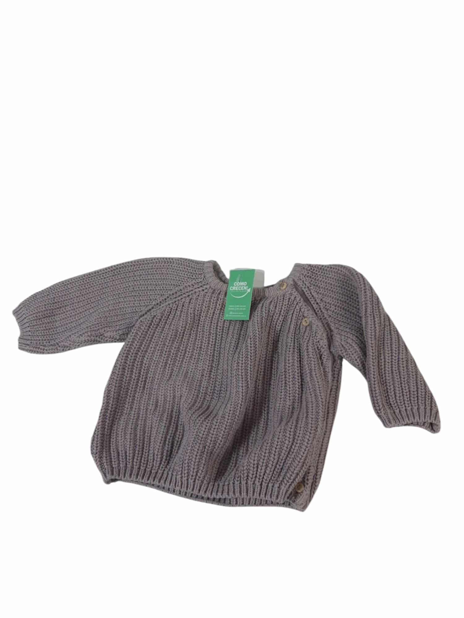 BUZO LANA VIOLETA BOTONES H&M T2/4M
