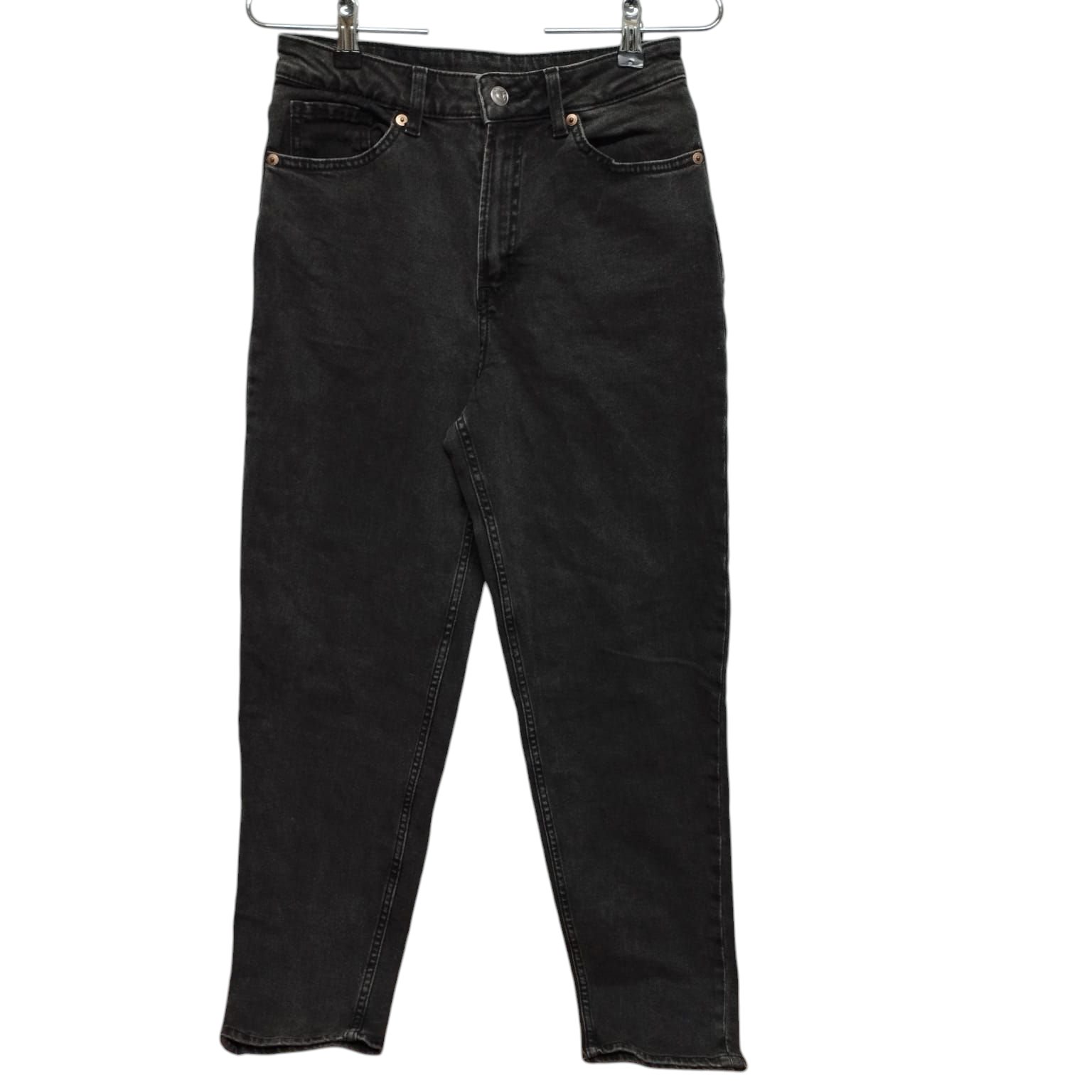 JEAN MOM NEGRO DIVIDED T 36