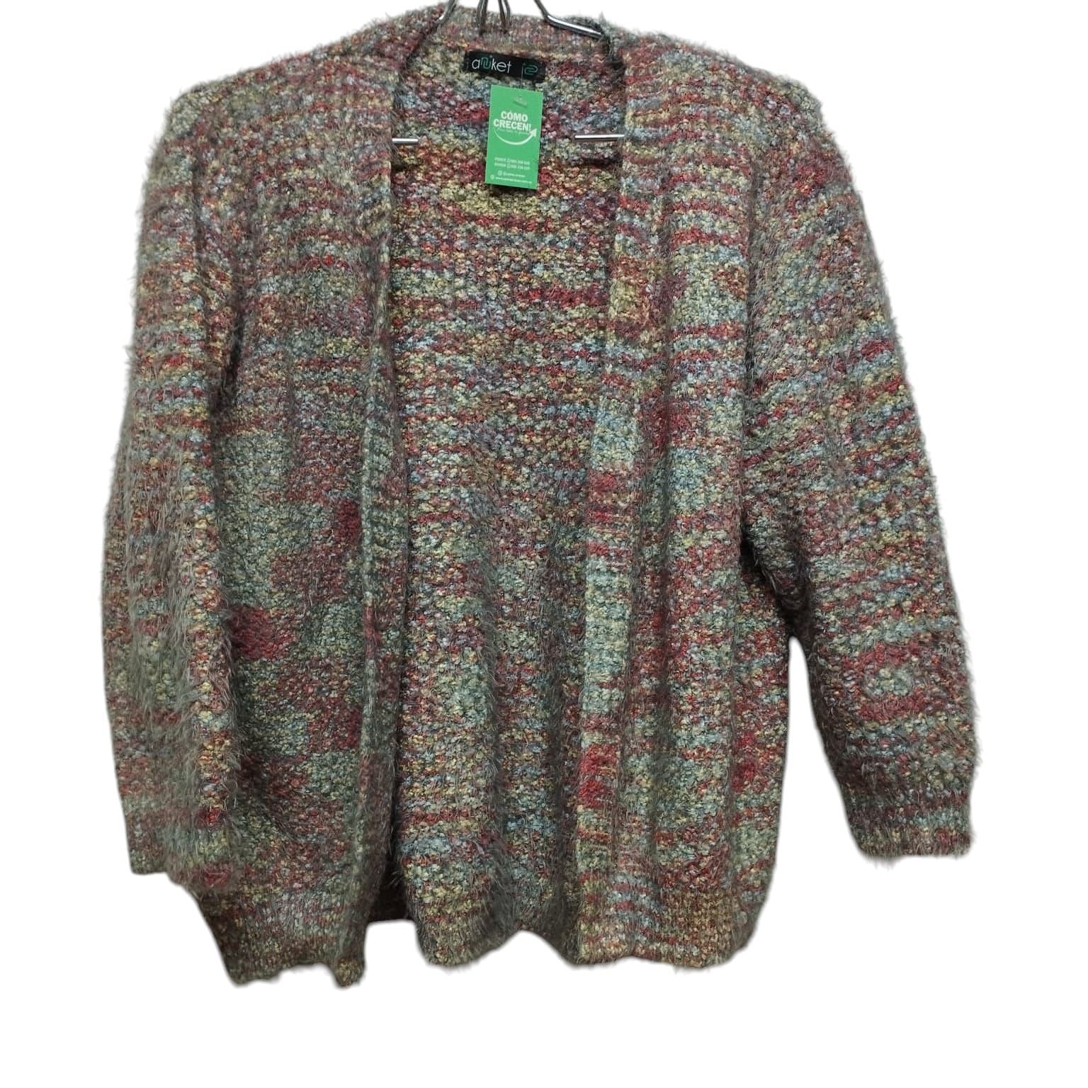 SACO PELUDITO MULTICOLOR SIN BOTONES ANUKET T S APROX