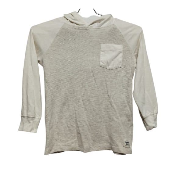 REMERA ALG CREMITA C CAPUCHA  BOLSILLO OSHKOSH T 7