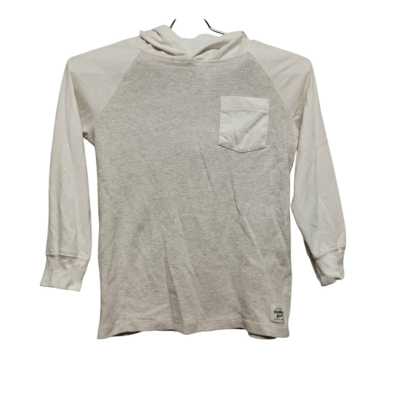 REMERA ALG CREMITA C CAPUCHA  BOLSILLO OSHKOSH T 7