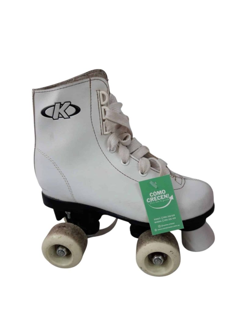 PATINES 4 RUEDAS BLANCO NEGRO K T32 RASP