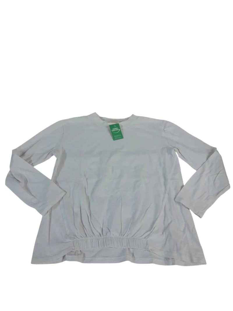 REMERA BLANCA ELASTICO ZARA T10
