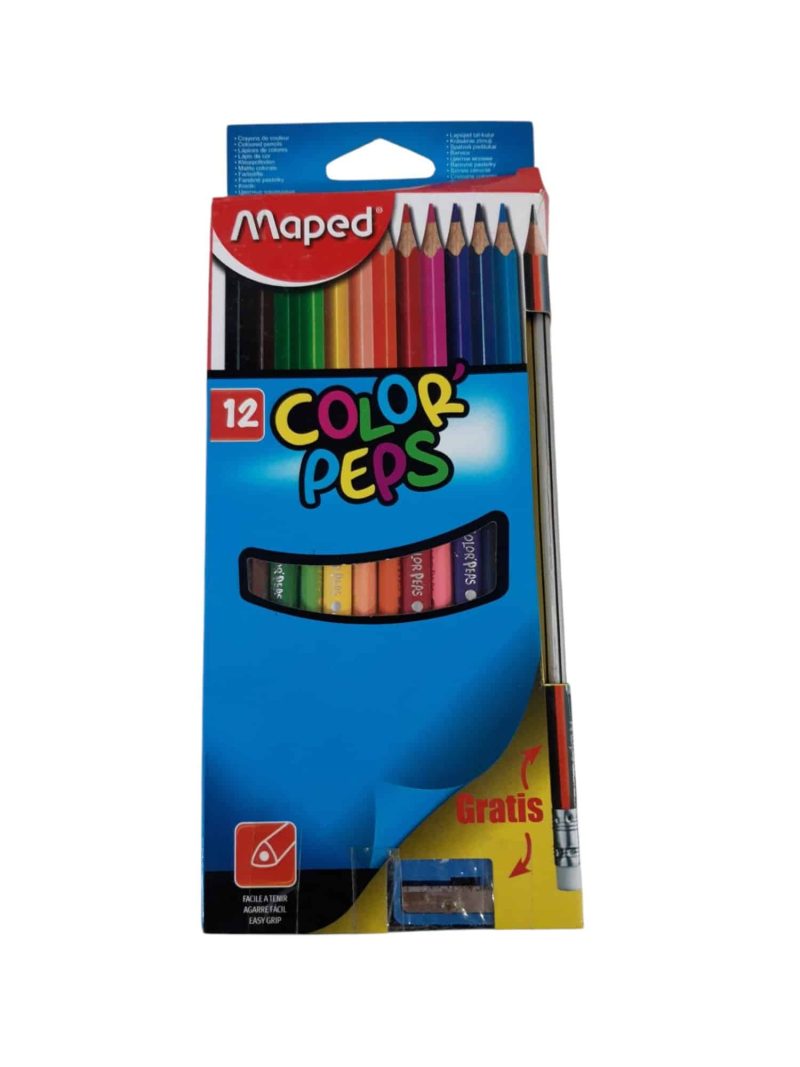 LAPICES DE COLORES X12 CON SACAPUNTAS