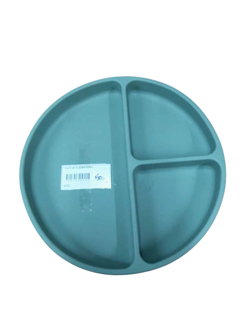 PLATO DE SILICONA VERDE STORKI