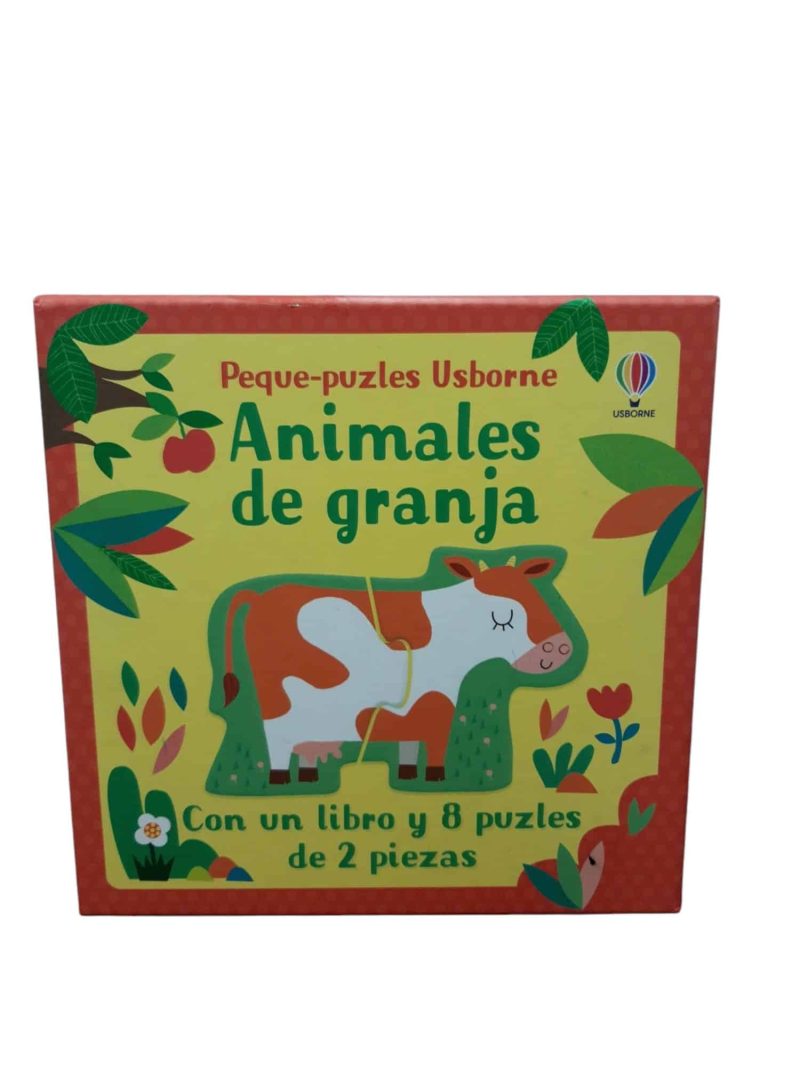 ANIMALES DE LA GRANJA PEQUE PUZLES CON 1 LIBRO Y 8 PUZLES