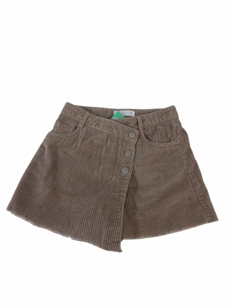 POLLERA SHORT PANA MARRON ZARA T9
