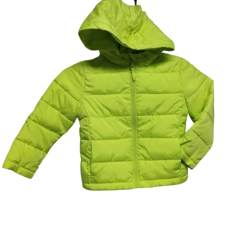 CAMPERA NYLON VERDE FLUO EL CORTE INGLES T 2-3