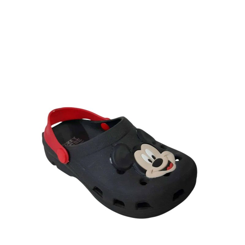 SUECO SIMIL CROCS NEGRAS MICKEY CARA Y MANO T26/27