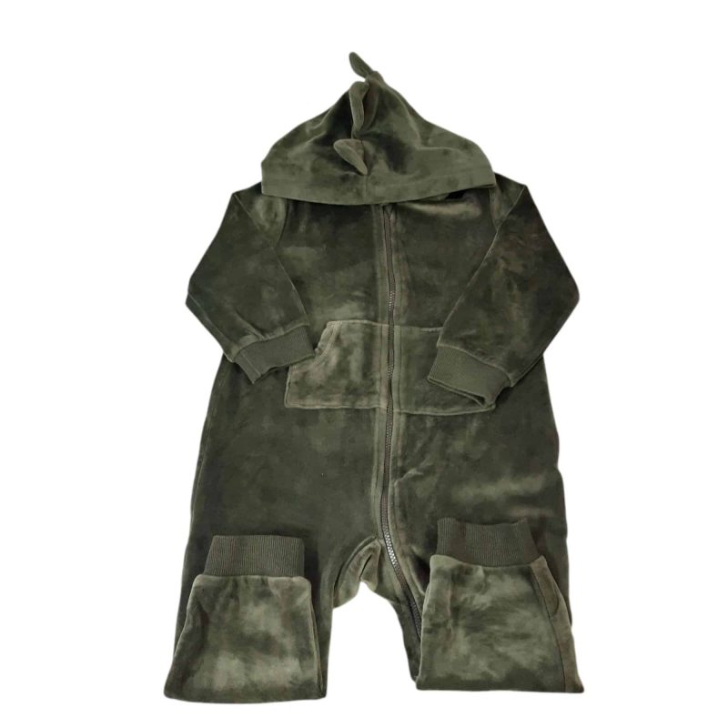 ENTERITO PIEL DURAZNO VERDE CAPUCHA TEDDY T12/18M