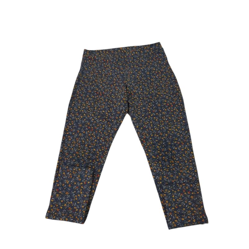CALZA AZUL FLORES AMARILLAS ZARA T8