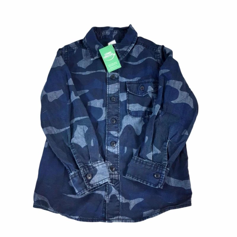 CAMISA AZUL CAMUFLADA OSH KOSH T5