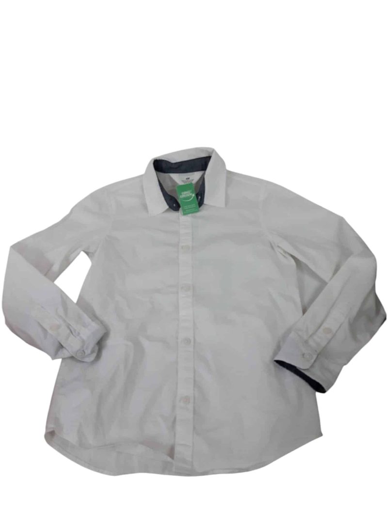CAMISA BLANCA LISA H&M T9/10