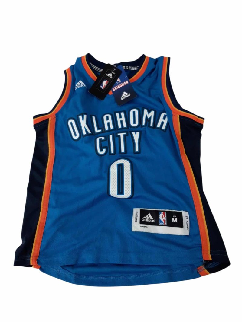 MUSCULOSA DEPORTIVA AZUL NARANJA OKLAHOMA ADIDAS TM T14 AP NUEVA