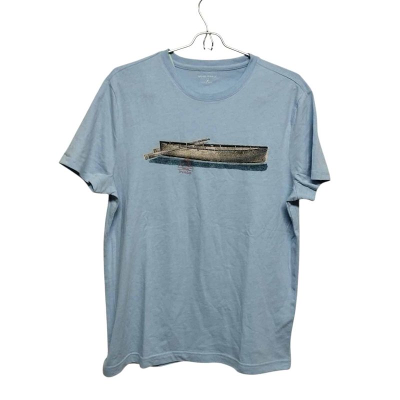 REMERA ALG CELESTE BOTE BANANA REPUBLIC T M FR