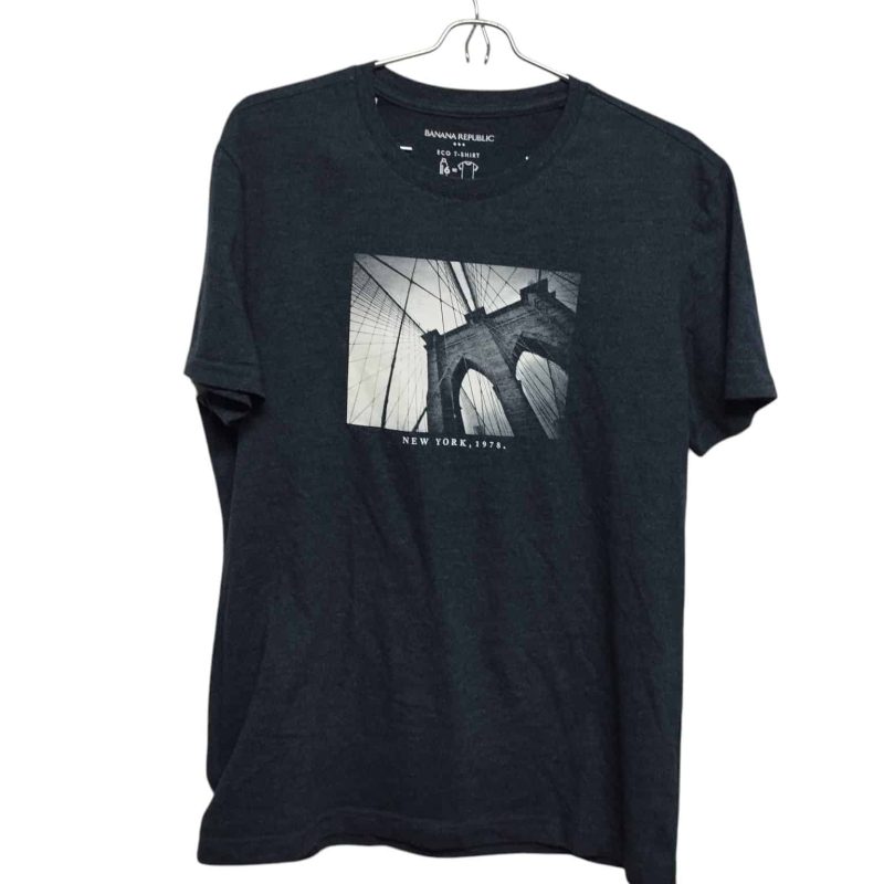 REMERA ALG AZUL PUENTE BANANA REPUBLIC T M