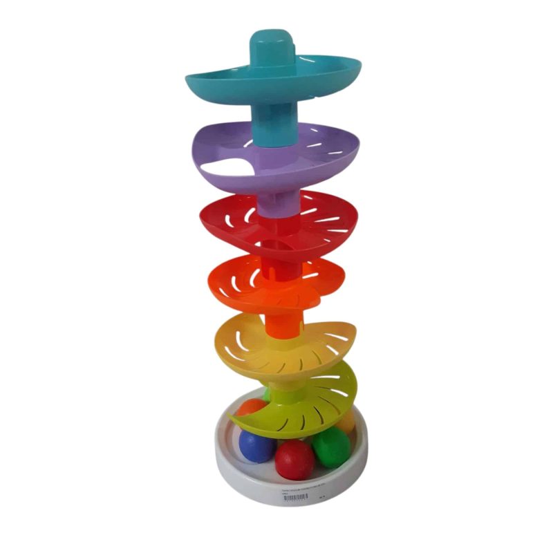 TORRE CIRCULAR CON PELOTITAS DE COLORES