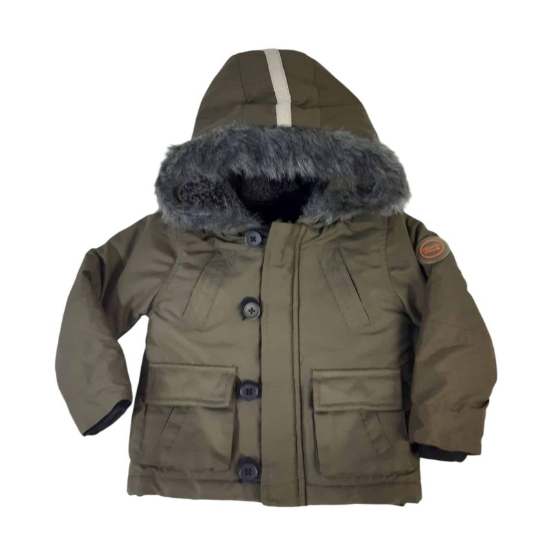CAMPERA VERDE INT CORDERITO THOMAS TRENT T9/12M PIEL CAPUCHA