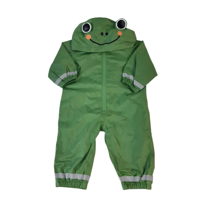 ENTERITO NYLON PARA LLUVIA VERDE CAPUCHA PRIMARK T6/9M