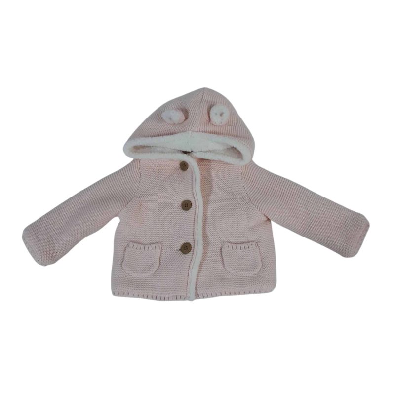 SACO LANA ROSA INT CORDERITO CAPUCHA OREJAS CARTERS T6M