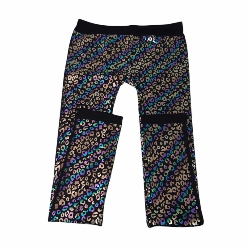 CALZA NEGRA ANIMAL PRINT COLORES PLACE TXXL/16