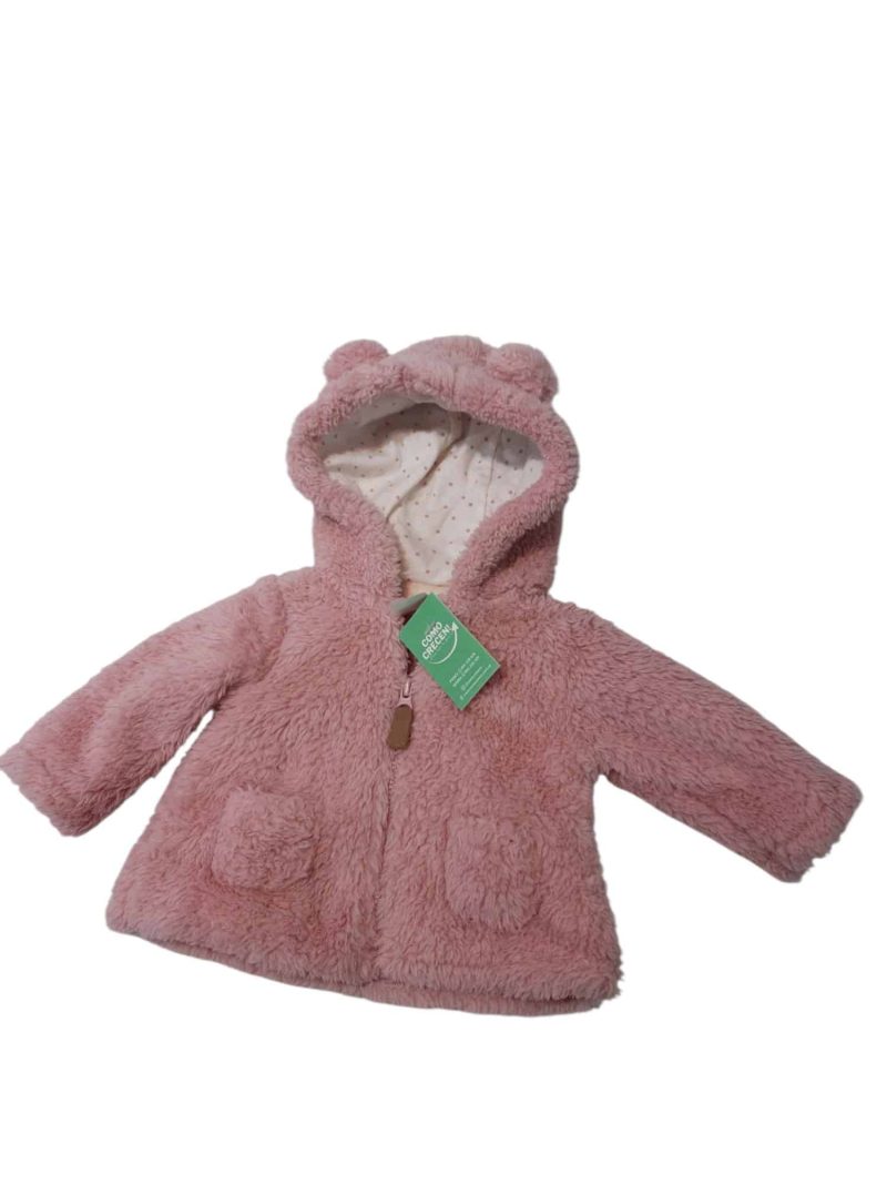 CAMPERA PELUDITA ROSA CAPUCHA CARTERS TNB