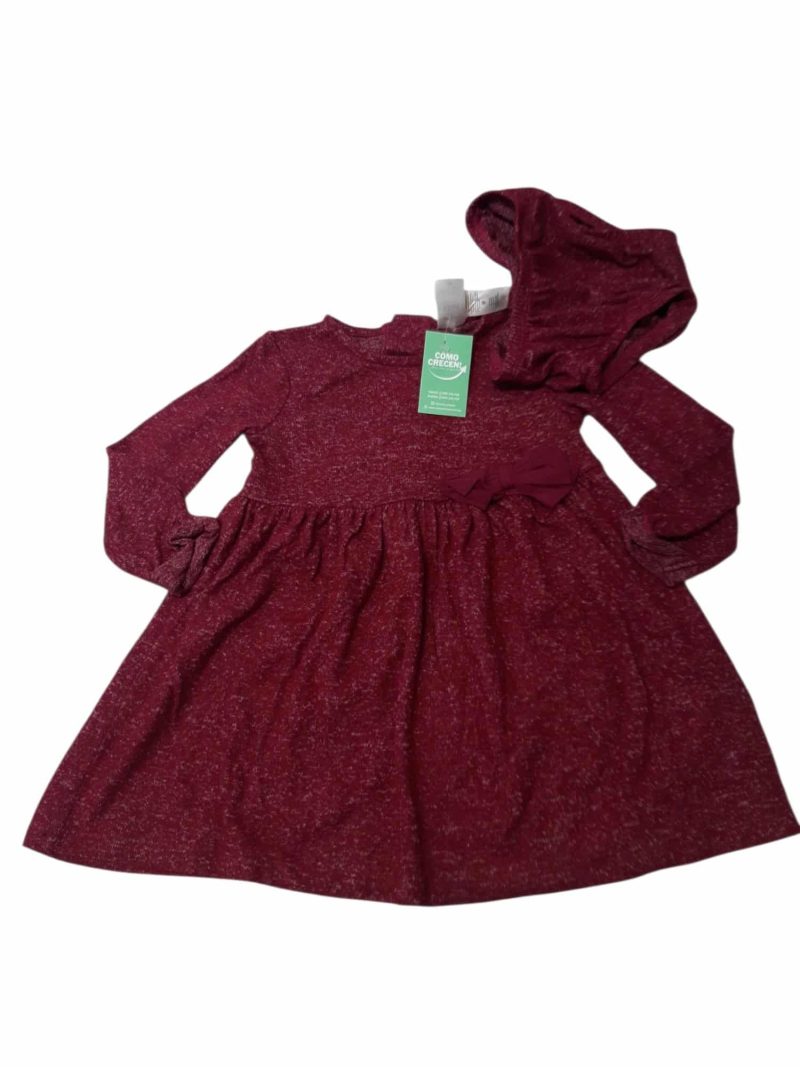 VESTIDO LANILLA BORDO + BOMBACHA CARTERS T12M