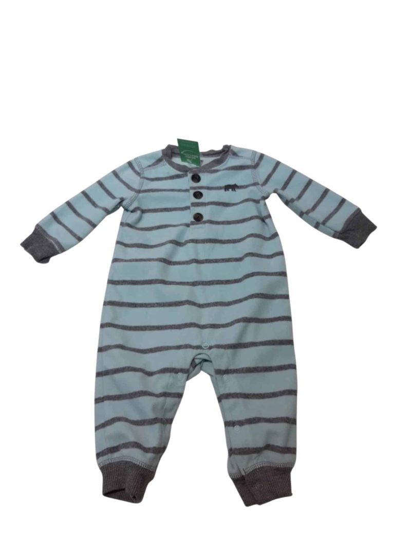 PIYAMA SIN PIE POLAR CELESTE RAY GRISES CARTERS T6M