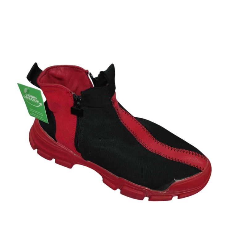 CHAMPIONES BOTITA TELA RED NEGRO ROJO T 39 AP