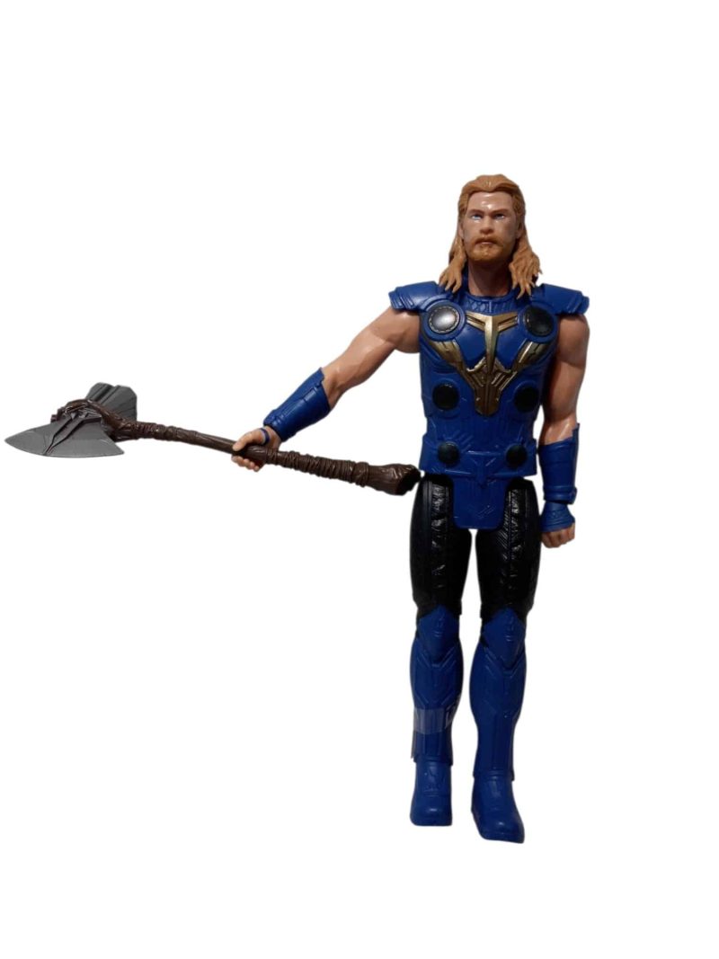 MUÑECO THOR AZUL CON ARMA