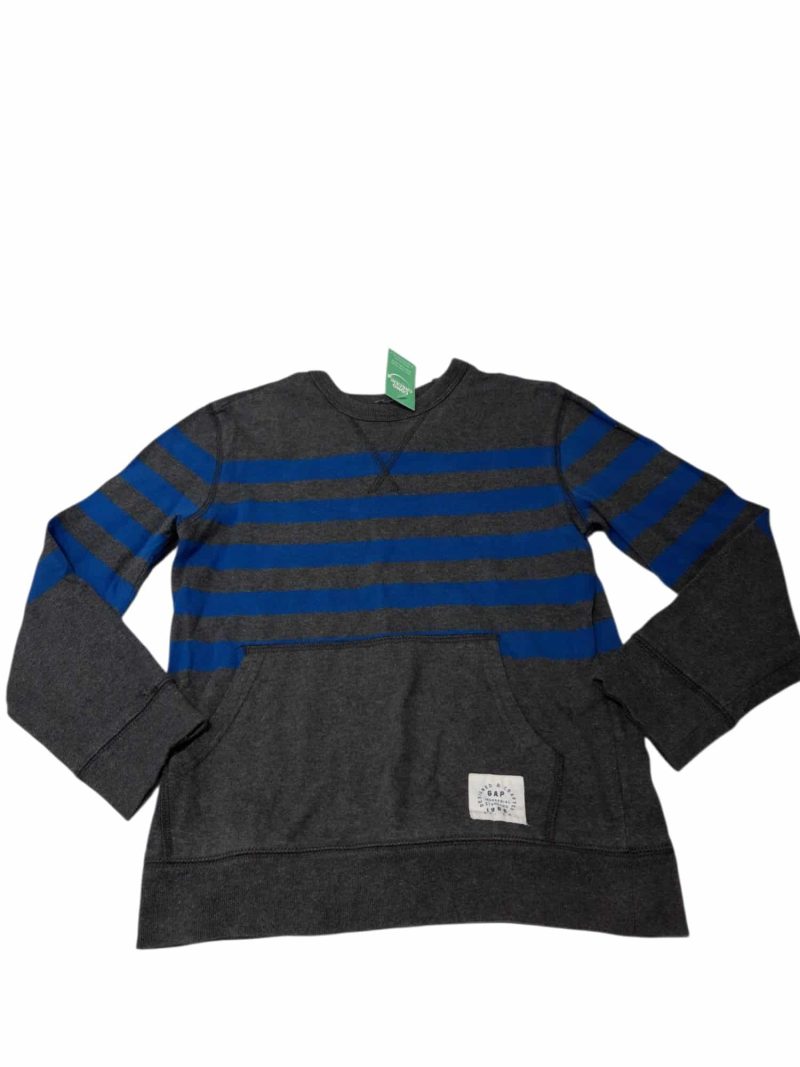REMERA ESTILO BUZO ALG GRIS RAY AZULES GAP T6/7