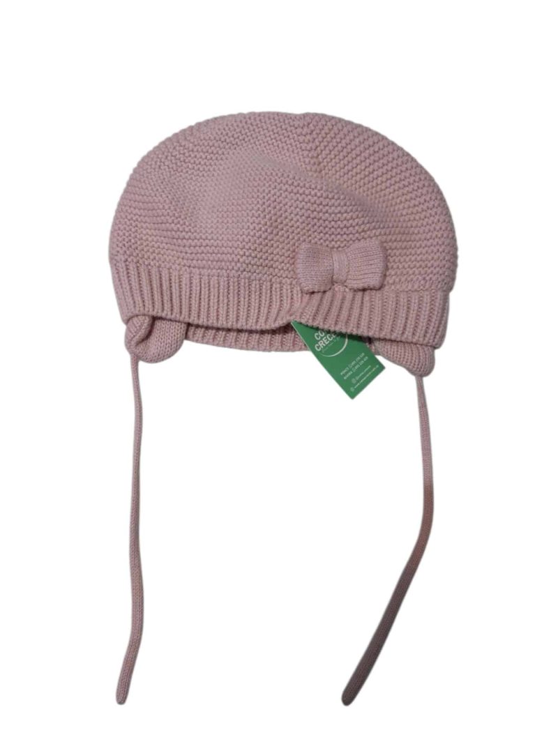 GORRO LANA ROSADO MOÑA PIOLAS