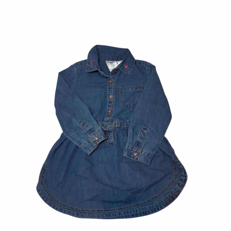 VESTIDO JEAN BOLSILLO CARTERS T2