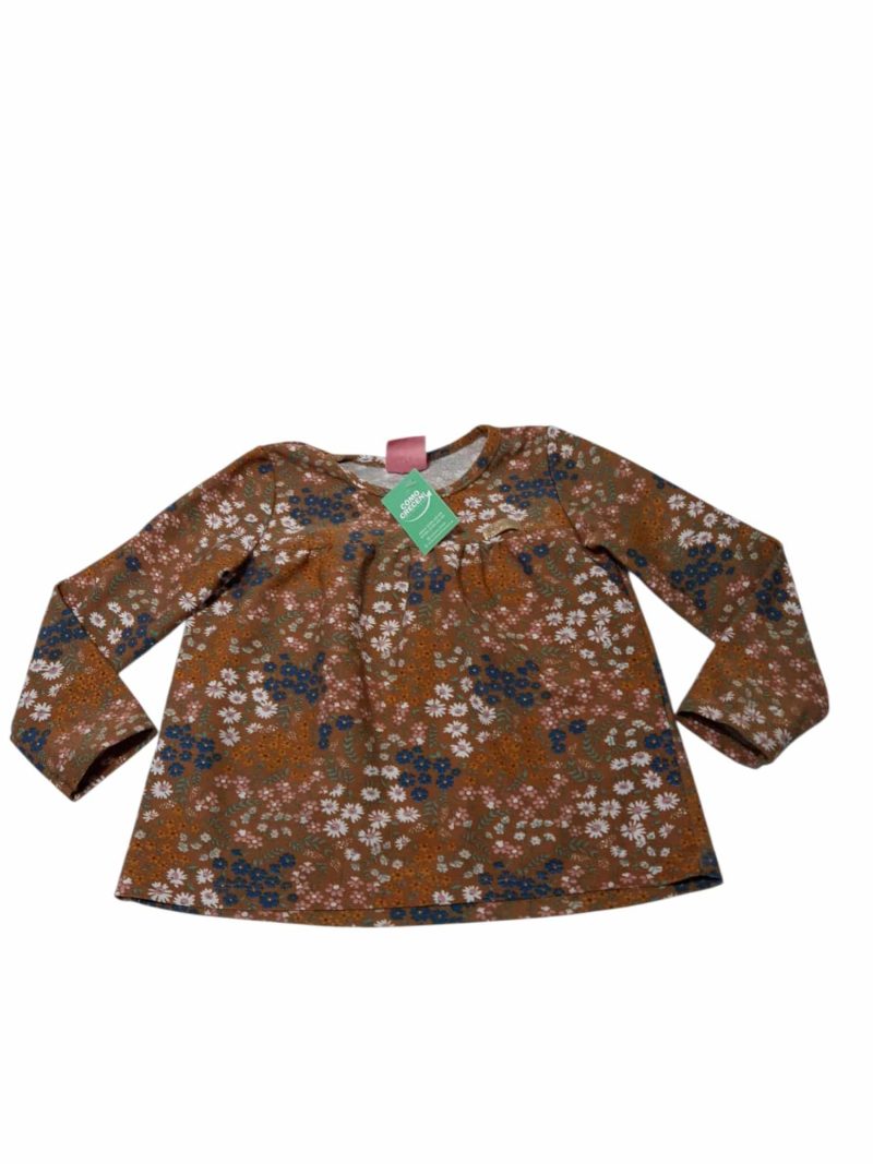 BLUSA MARRON FLORES KELY KETY T3